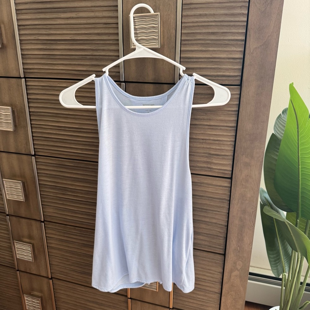 Mossimo Supply Co. Light Blue Sleeveless Tank Top